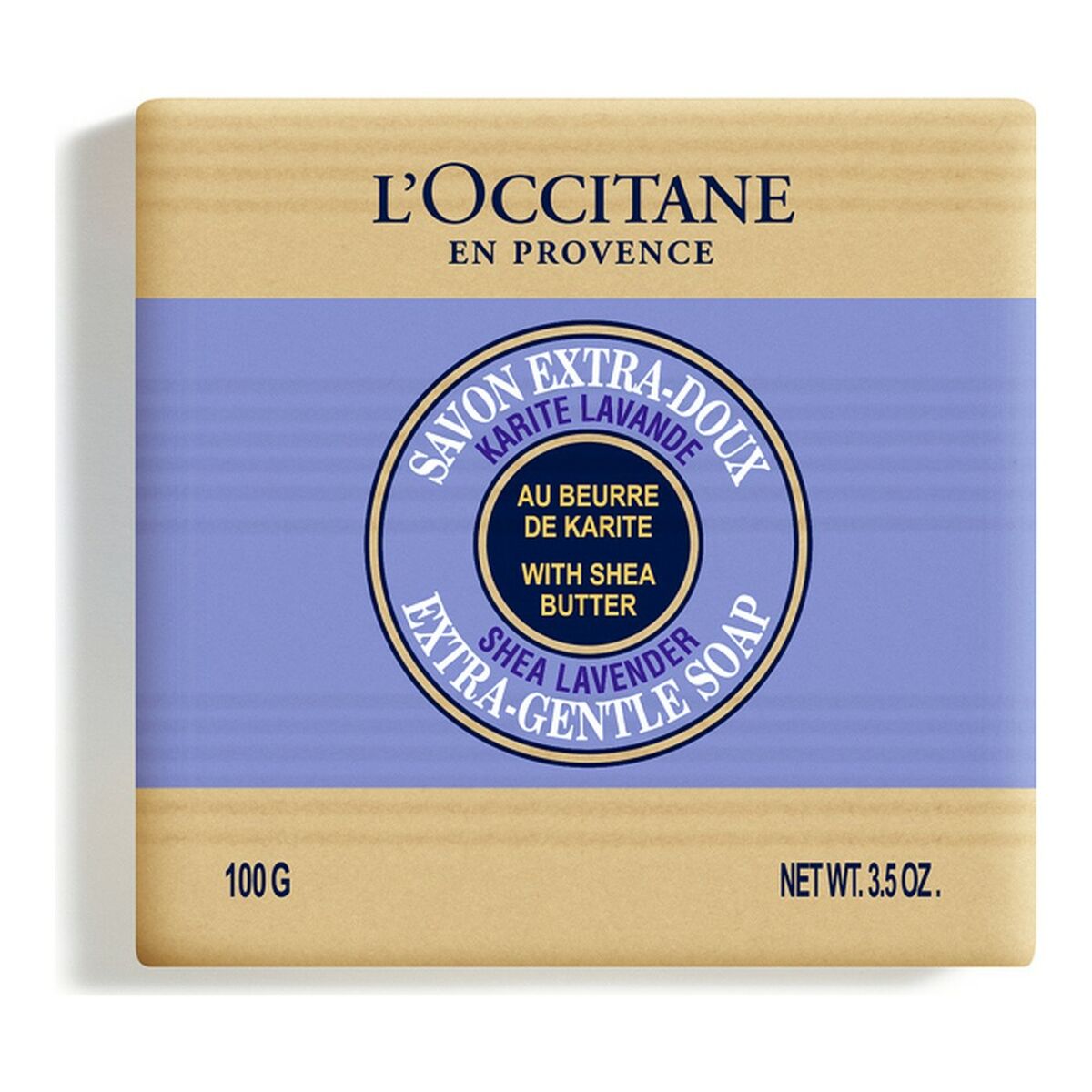 Natural Soap Bar L'Occitane En Provence Karité 100 g Shea Lavendar product packaging