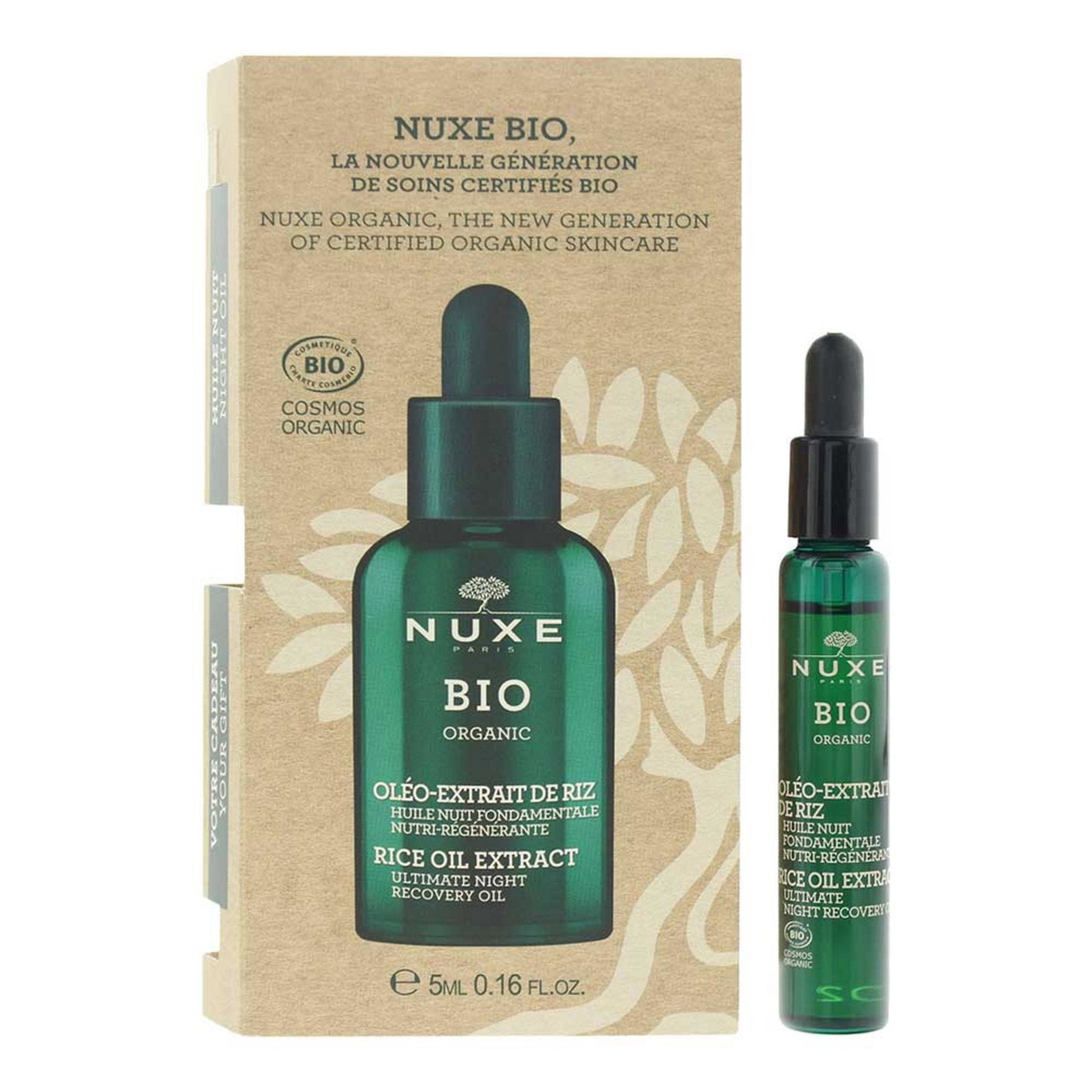 Nuxe, Bio Organic, Rice Extract, Regenerating, Night, Oil, For Face, 5 ml