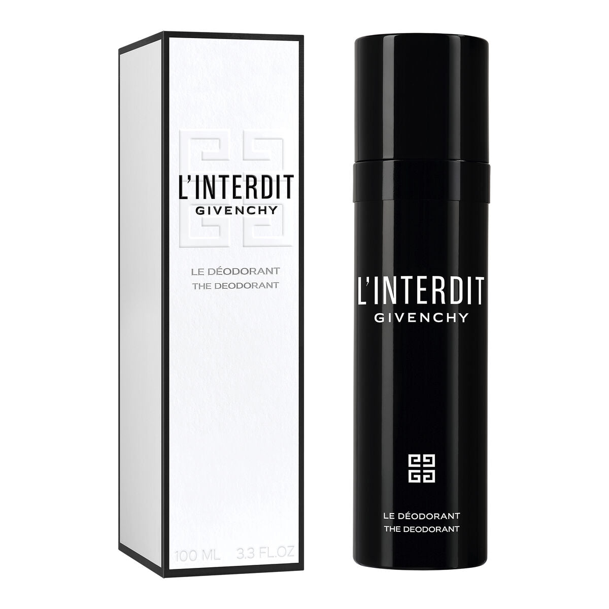 Spray Deodorant Givenchy L'interdit 100 ml for Women product packaging