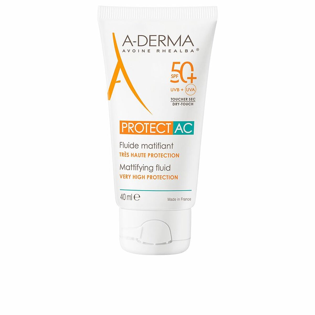 Moisturising Matt Liquid A-Derma Protect AC 40 ml for Women product packaging