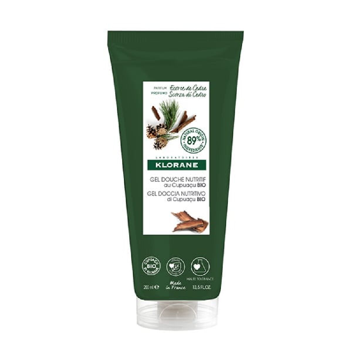 Shower Gel Klorane Casca Cedro skincare packaging