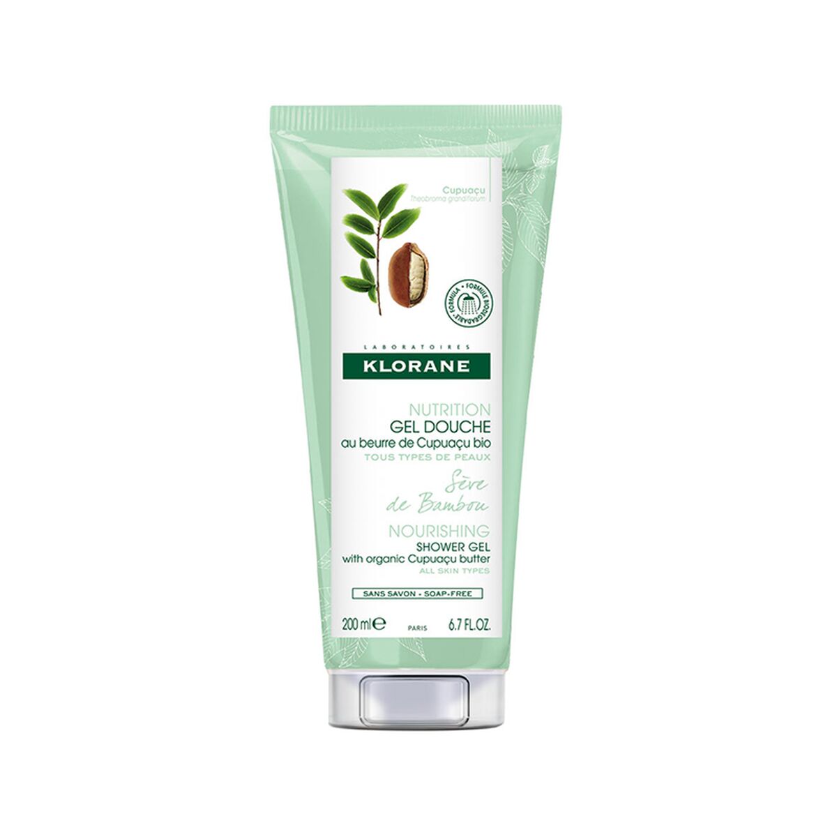 Shower Gel Klorane Bamboo Sap skincare packaging