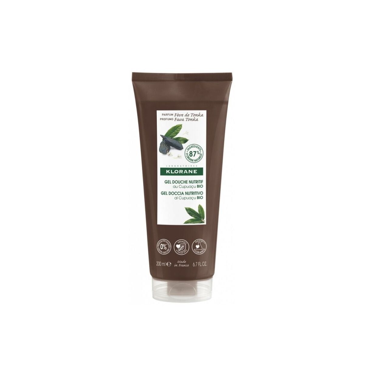 Shower Gel Klorane Feij Tonka skincare packaging