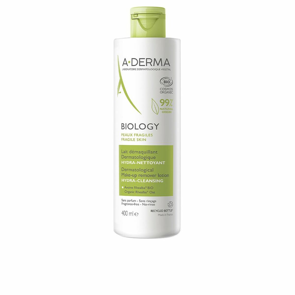 Make Up Remover Cream A-Derma Biology (400 ml) skincare packaging