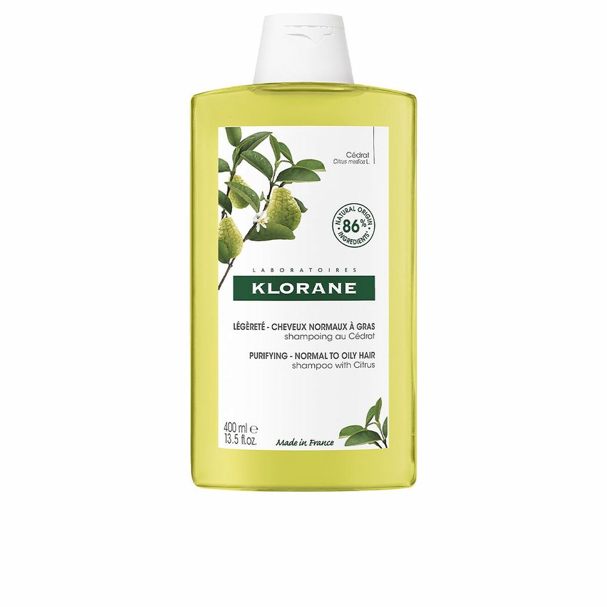Shampoo Klorane Cidra Bio 400 ml for Women shampoo bottle
