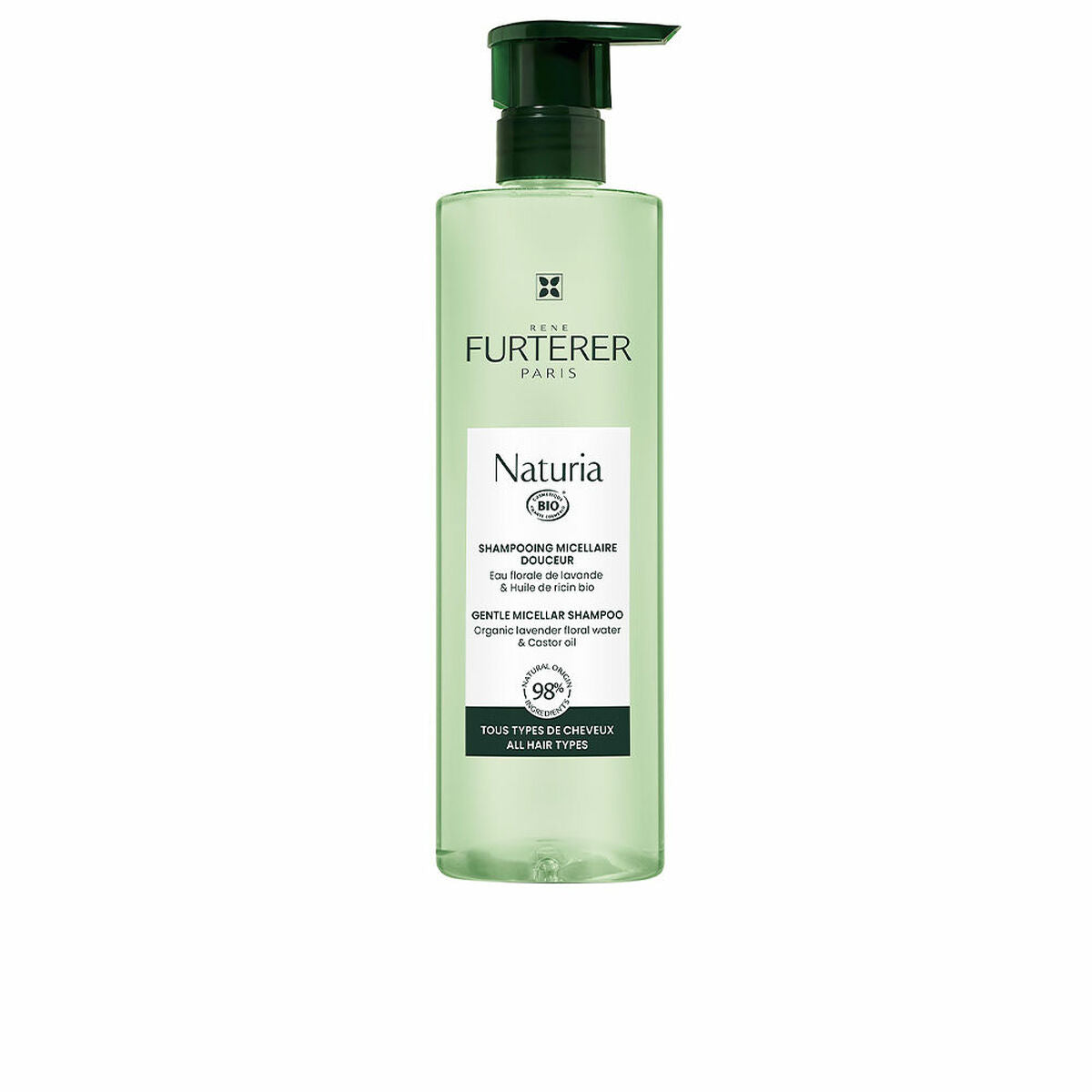 Shampoo René Furterer Naturia 400 ml shampoo bottle