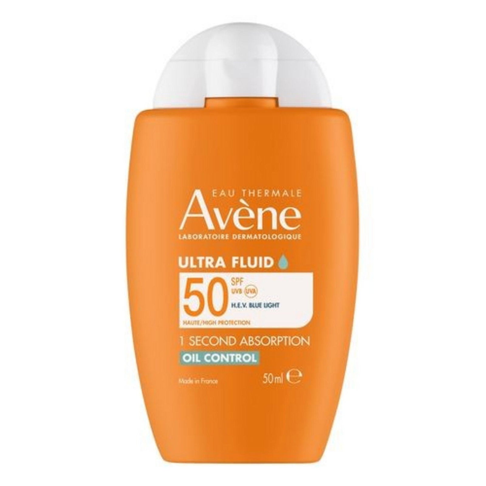 Avene, Ultra Fluid, Mattifying, Daily, Fluid, Face, SPF 50+, 50 ml