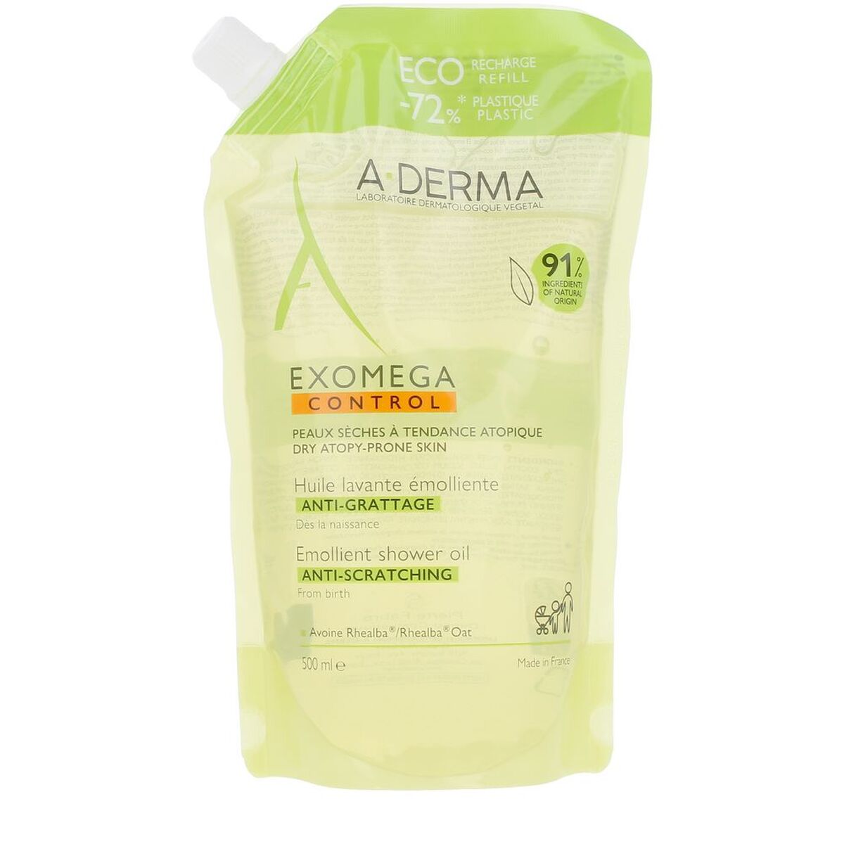 Shower Oil A-Derma EXOMEGA CONTROL 500 ml product packaging