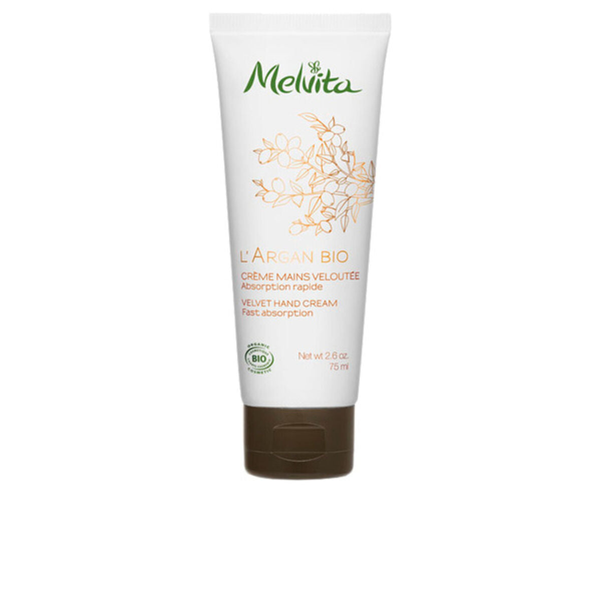 Moisturising Hand Cream L'Argan Bio Melvita (75 ml) skincare packaging