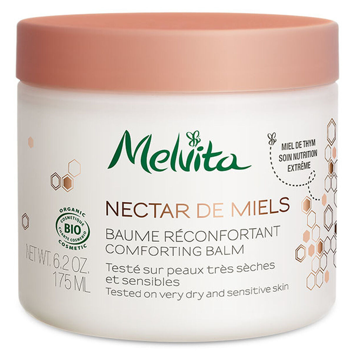 Moisturising Body Balm Melvita NECTAR DE MIELS 175 ml for Women skincare packaging