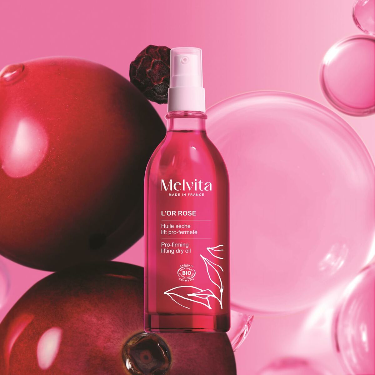 Body Lotion Melvita L'OR ROSE 50 ml for Women skincare packaging