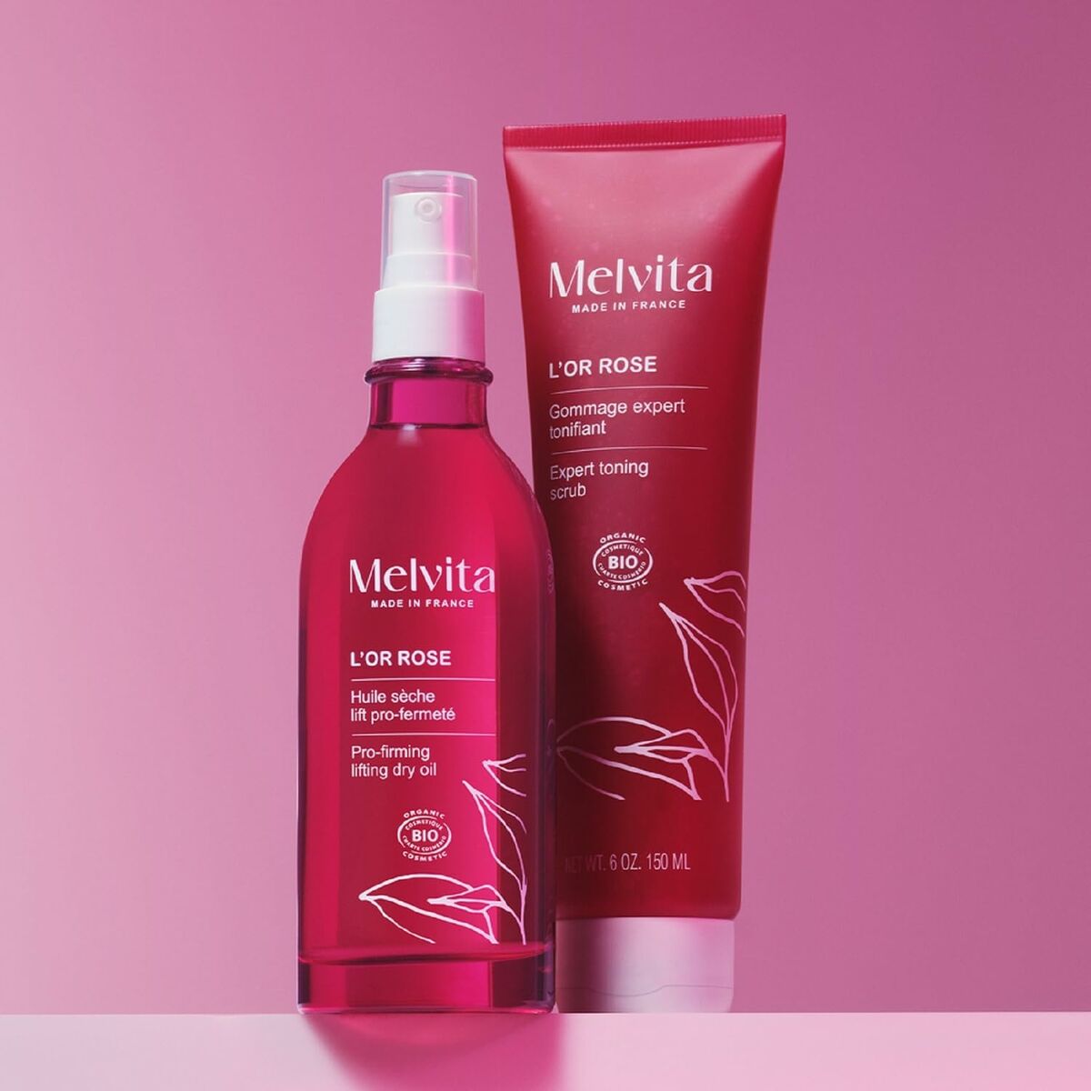 Body Lotion Melvita L'OR ROSE 150 ml for Women skincare packaging