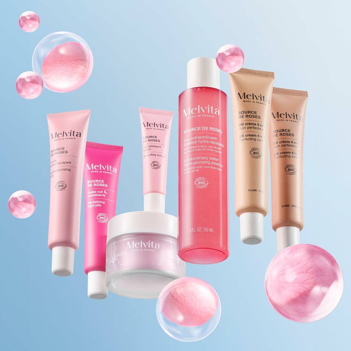 Facial Cream Melvita SOURCE DE ROSES 50 ml skincare packaging