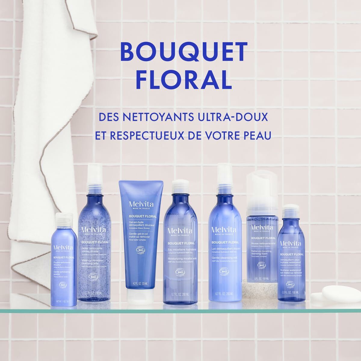 Facial Make Up Remover Melvita BOUQUET FLORAL DETOX 200 ml product packaging