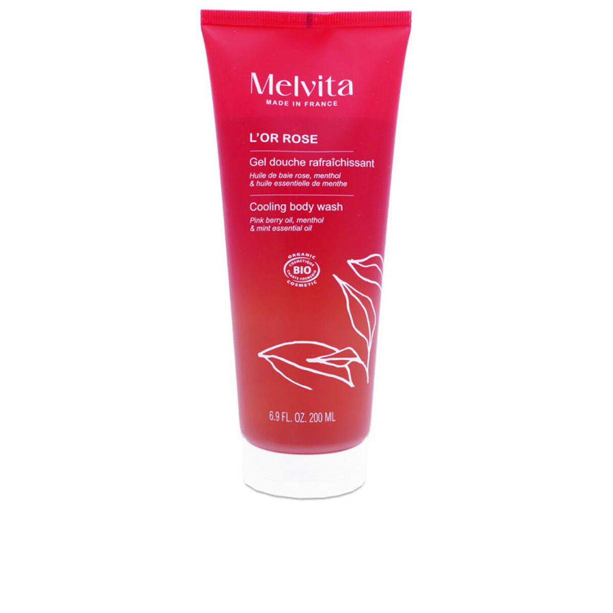 Shower Gel Melvita L'OR ROSE 200 ml skincare packaging