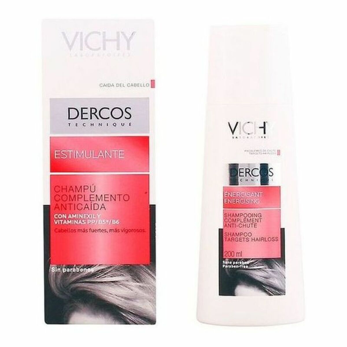 Anti-Hair Loss Shampoo Dercos Vichy Dercos 200 ml for Women shampoo bottle