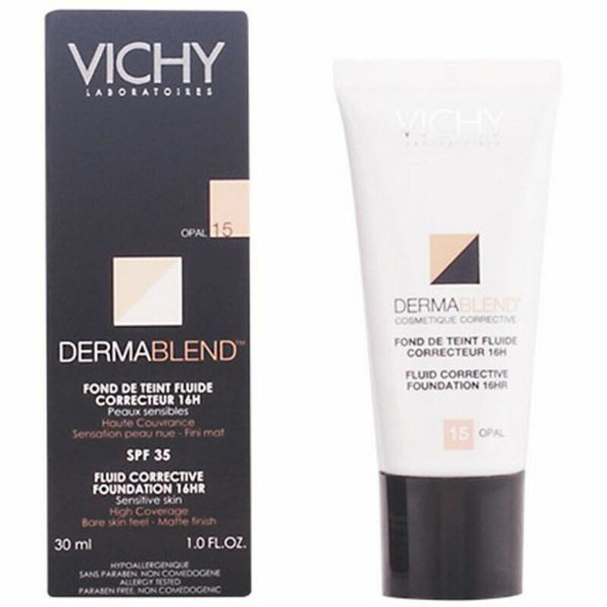 Fluid Foundation Make-up Dermablend Vichy Spf 35 30 ml makeup packaging