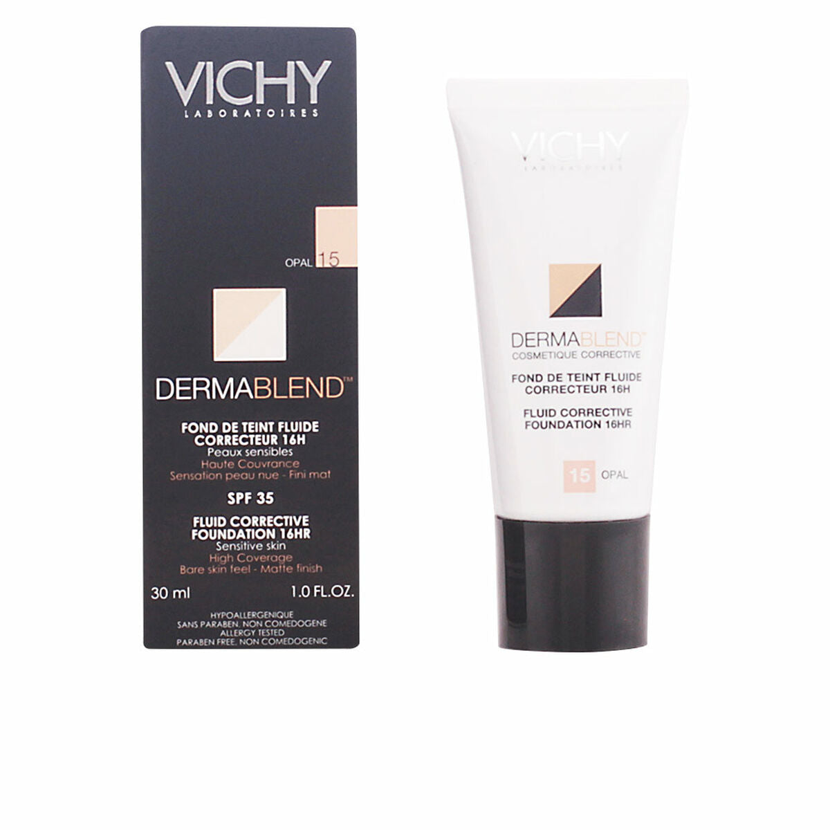 Fluid Foundation Make-up Dermablend Vichy Spf 35 30 ml makeup packaging