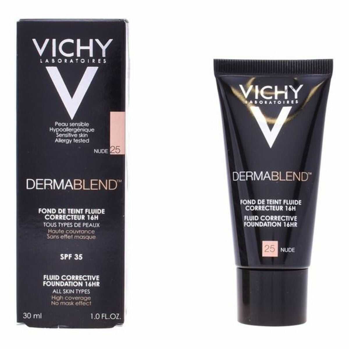 Fluid Foundation Make-up Dermablend Vichy Spf 35 30 ml makeup packaging