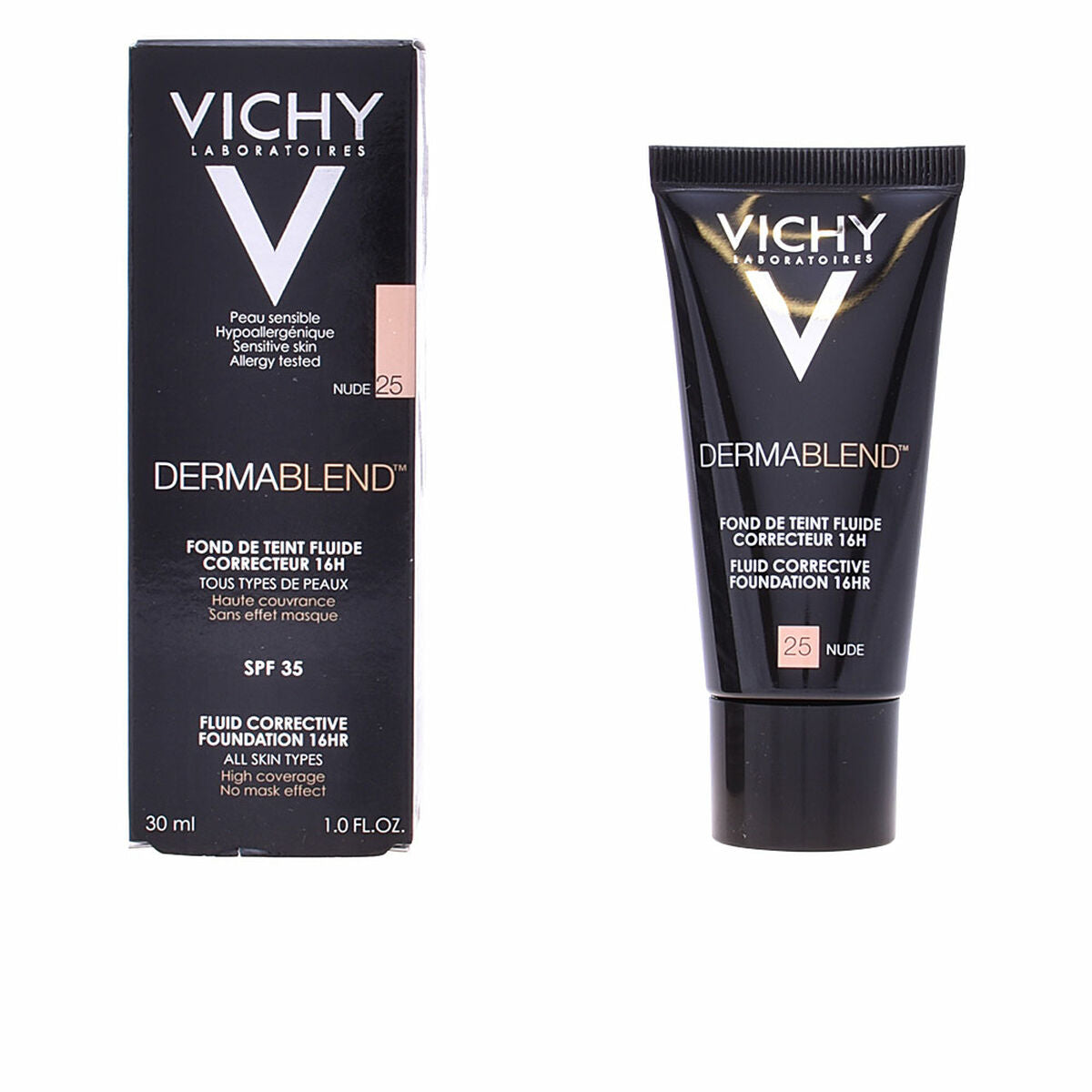 Fluid Foundation Make-up Dermablend Vichy Spf 35 30 ml makeup packaging
