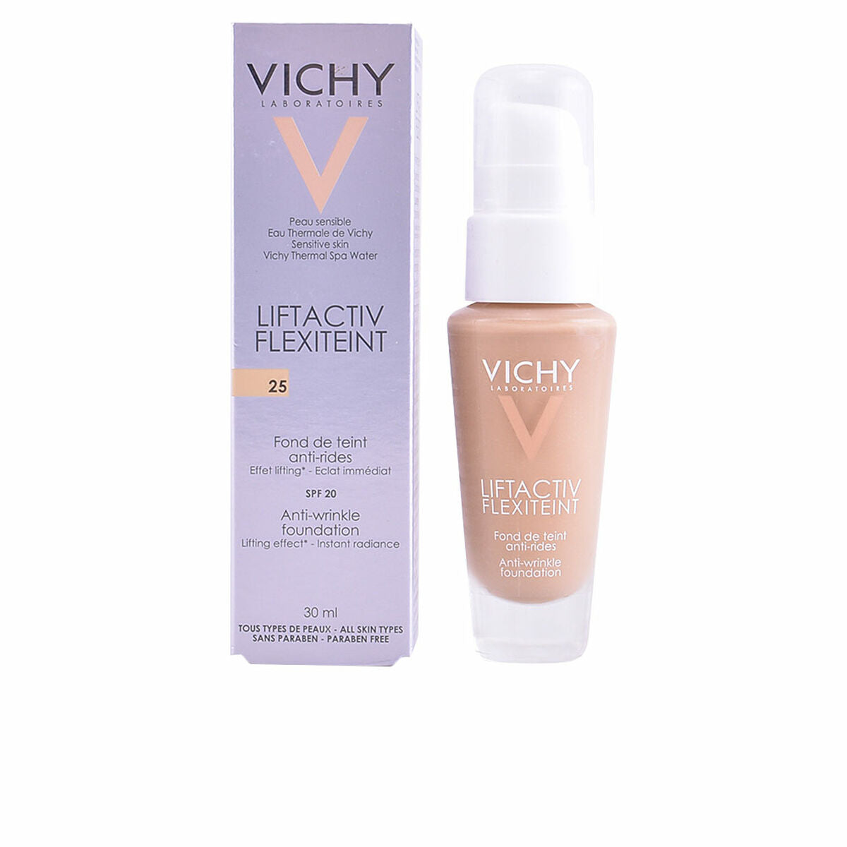 Fluid Foundation Make-up Liftactiv Flexiteint Vichy Spf 20 makeup packaging