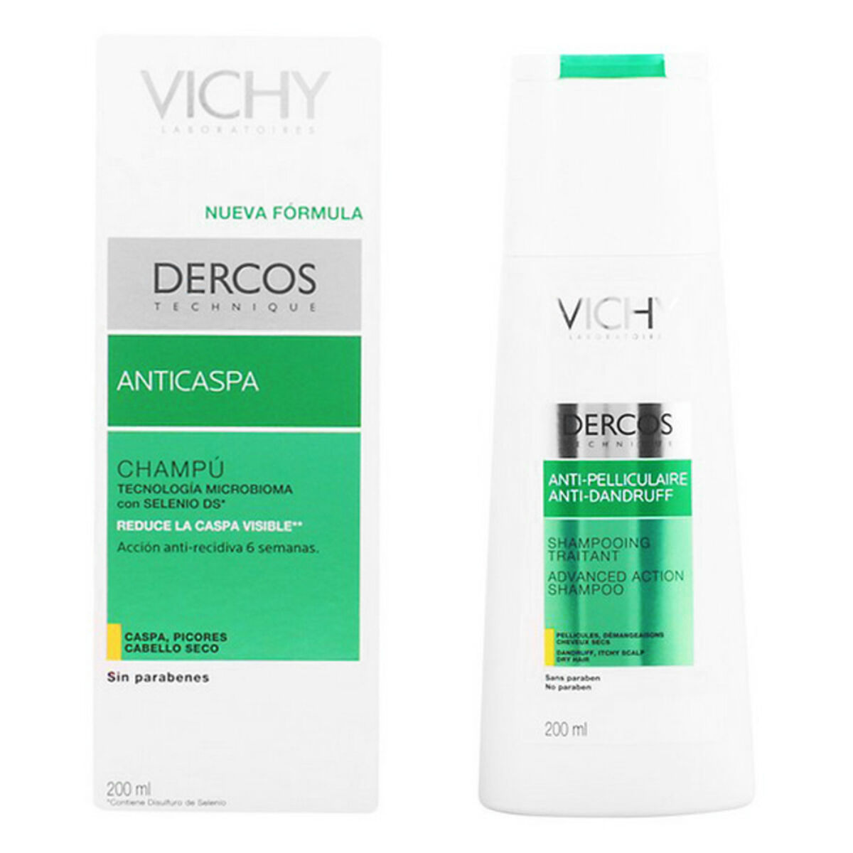 Shampoo Vichy 600_PELLE_BLU 200 ml for Women shampoo bottle