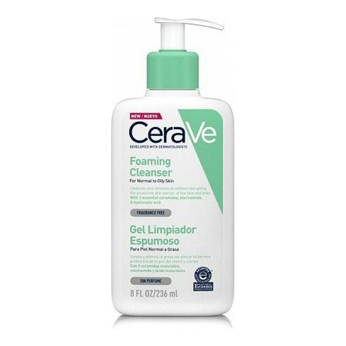 Foaming Cleansing Gel CeraVe Foaming Cleanser 236 ml skincare packaging