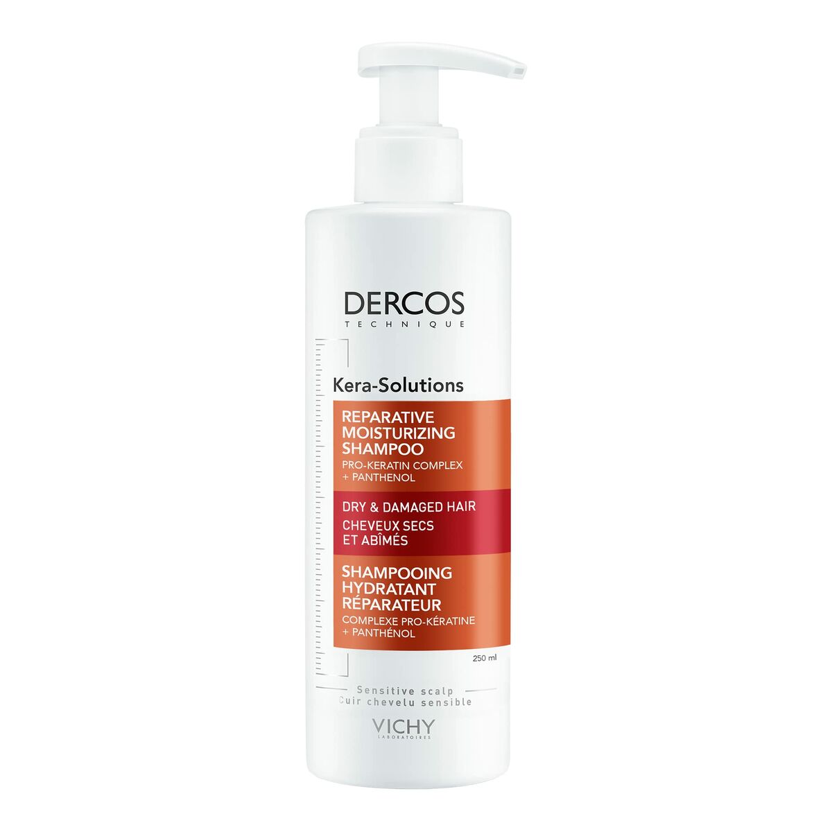 Restorative Shampoo Vichy Kera-Solutions 250 ml for Women shampoo bottle