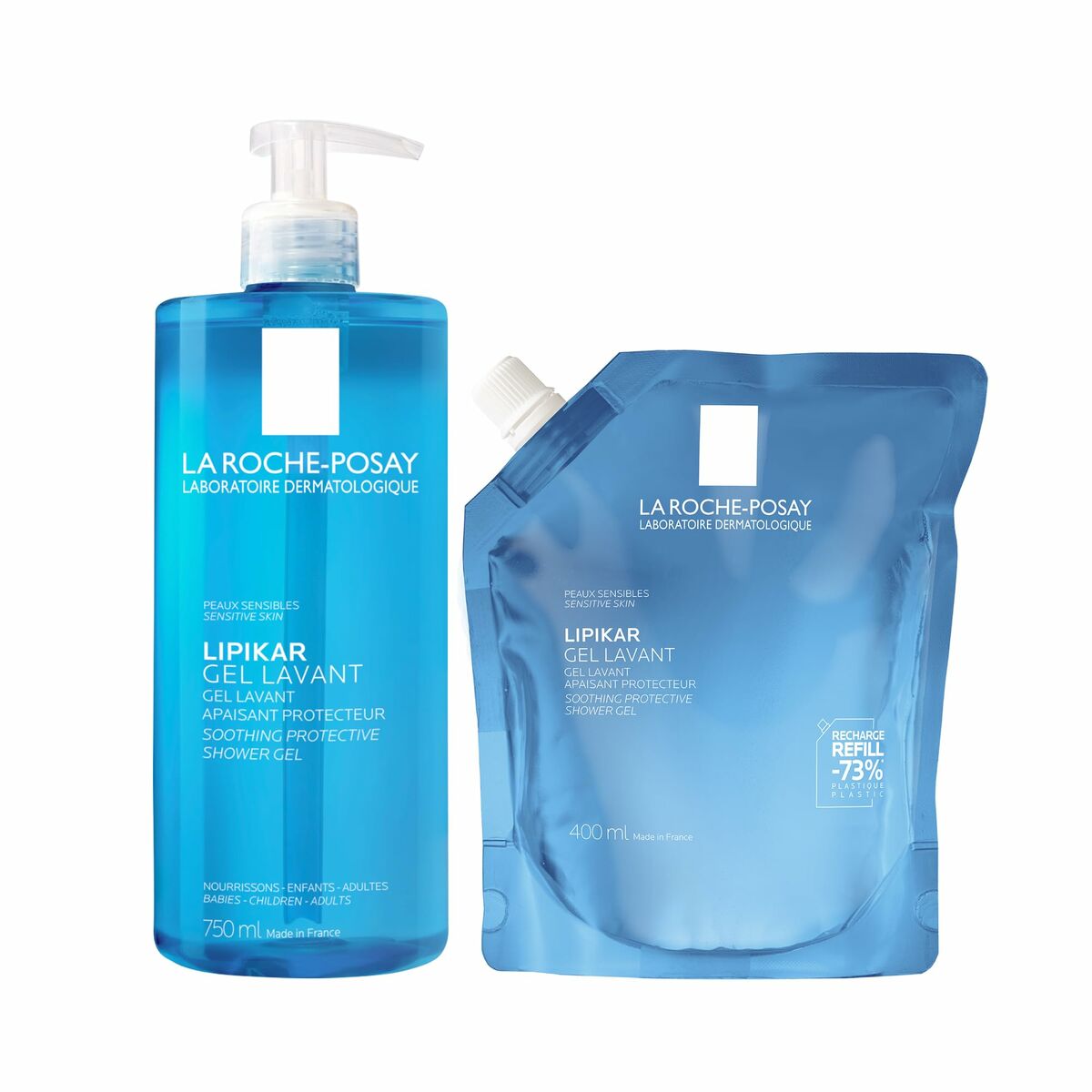 Shower Gel La Roche Posay LIPIKAR 400 ml for Women skincare packaging