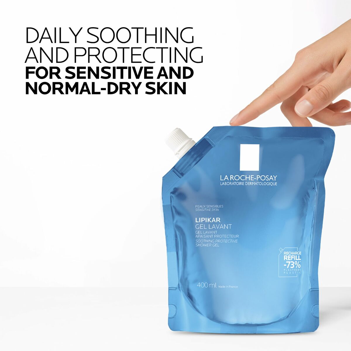 Shower Gel La Roche Posay LIPIKAR 400 ml for Women skincare packaging