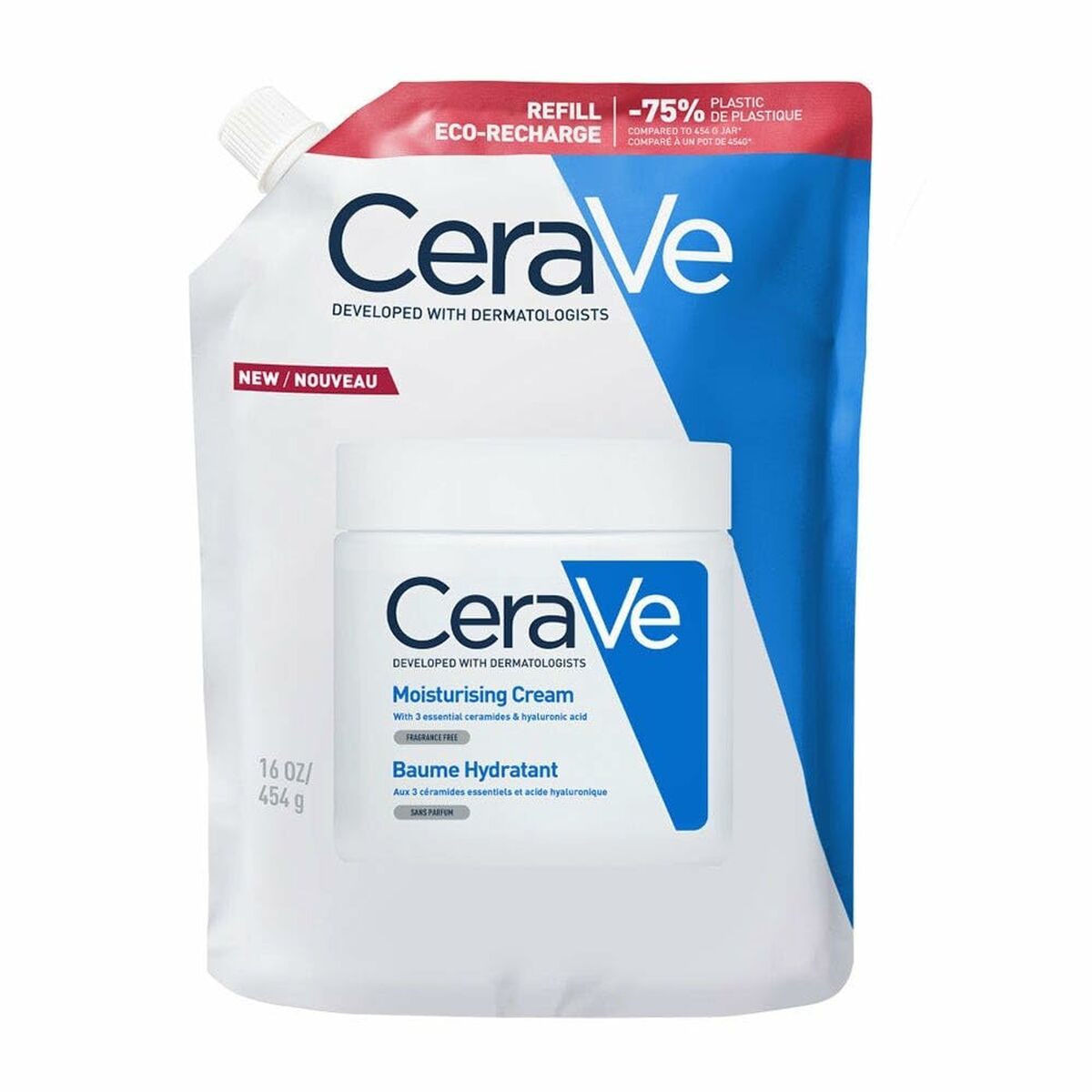 Facial Cream CeraVe MOISTURISING 454 g for Women skincare packaging