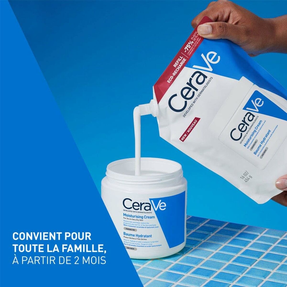 Facial Cream CeraVe MOISTURISING 454 g for Women skincare packaging
