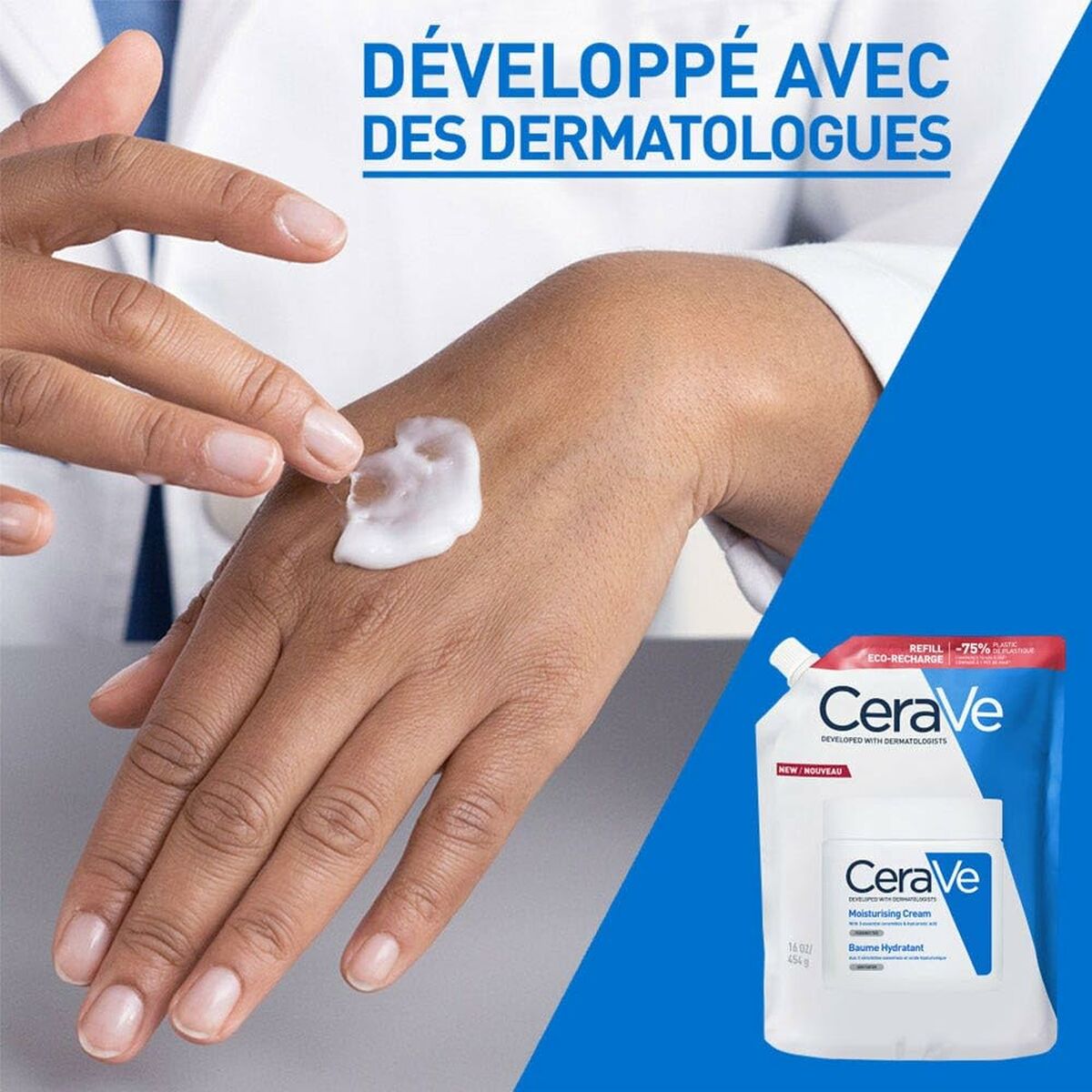 Facial Cream CeraVe MOISTURISING 454 g for Women skincare packaging