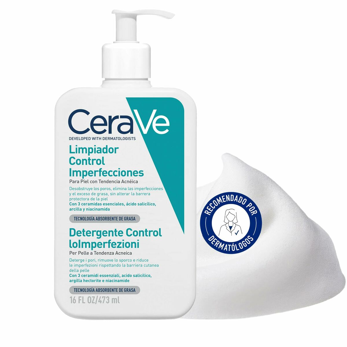 Facial Cream CeraVe BLEMISH 473 ml skincare packaging