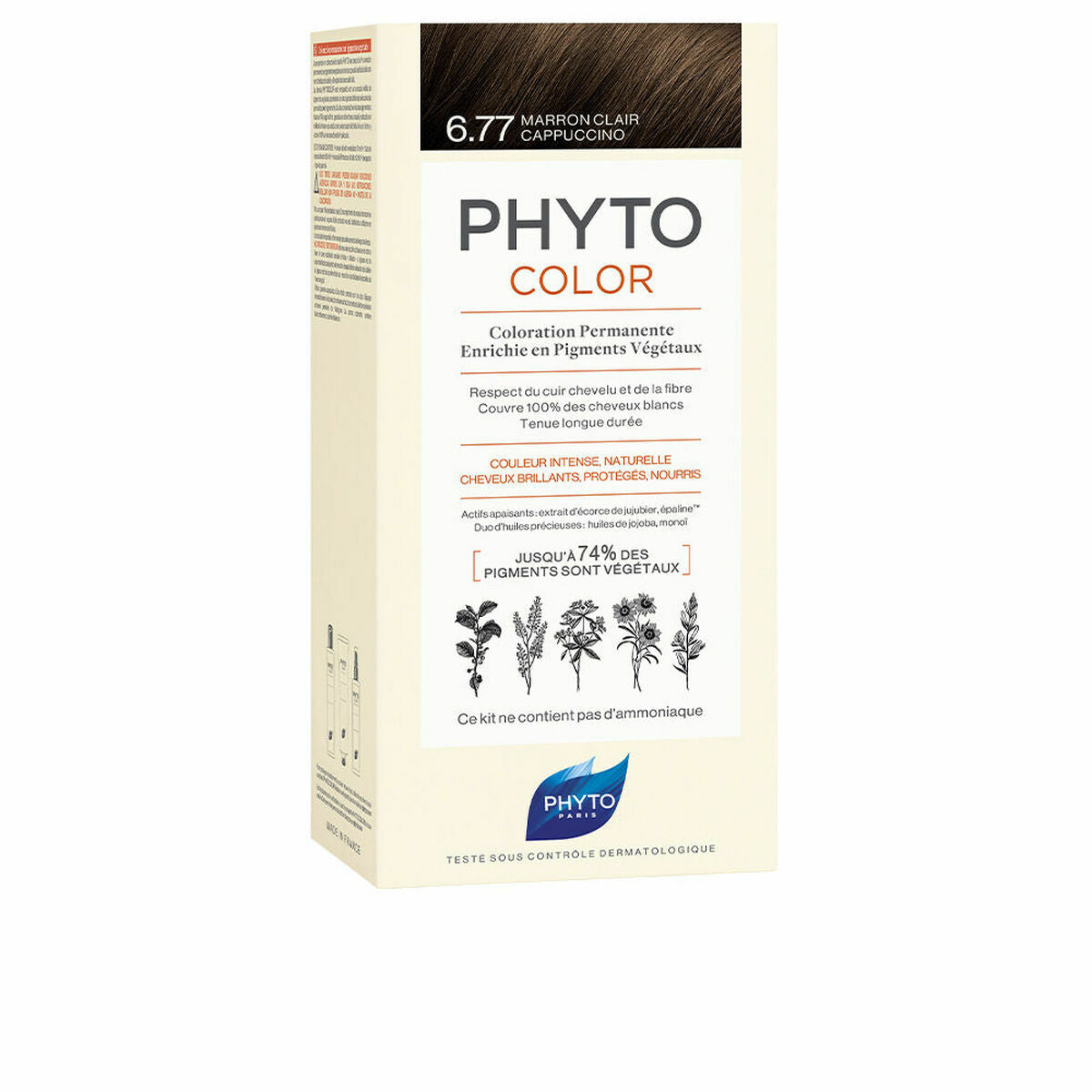 Permanent Colour Phyto Paris Phytocolor 6.77-marrón claro capuchino Nº 6.77-Marron Claro Capuchino for Women product