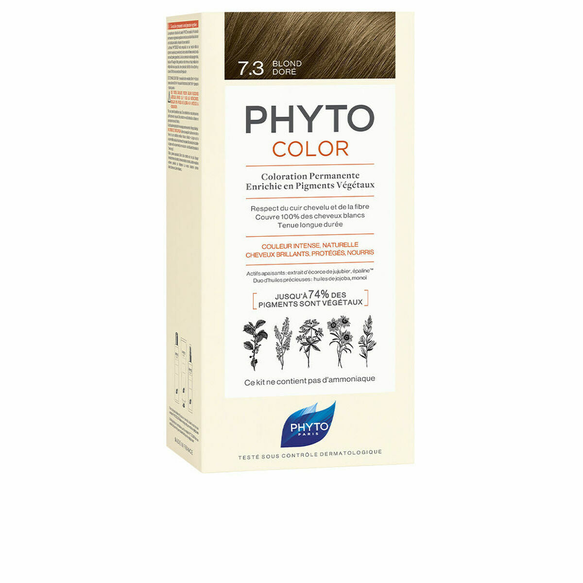 Permanent Colour Phyto Paris Phytocolor 7.3-rubio dorad Nº 7.3-rubio dorado for Women product packaging