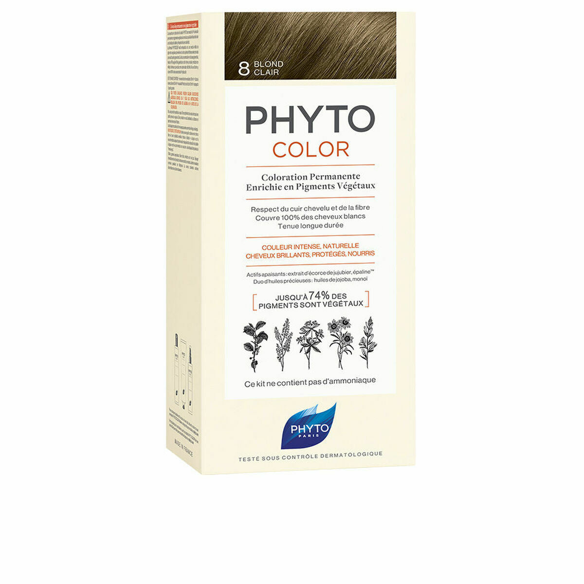 Permanent Colour Phyto Paris Phytocolor 8-rubio claro Nº 8-Rubio Claro for Women product packaging