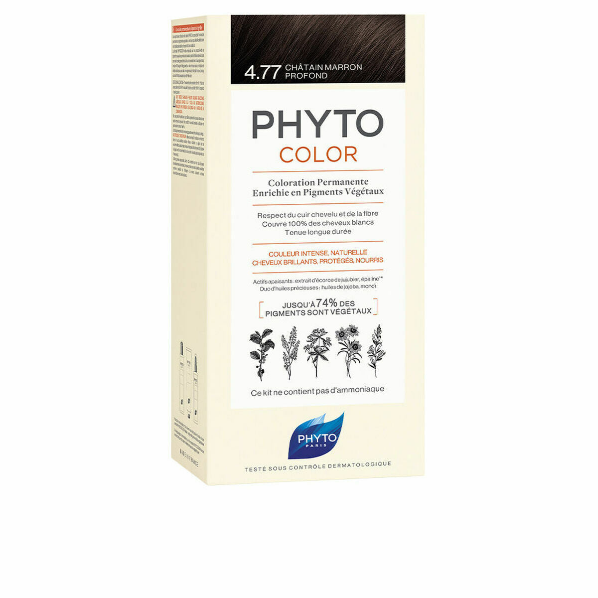 Permanent Colour Phyto Paris Phytocolor 4.77-castaño marrón intenso Nº 4.77-Castano Marron Intenso for Women product