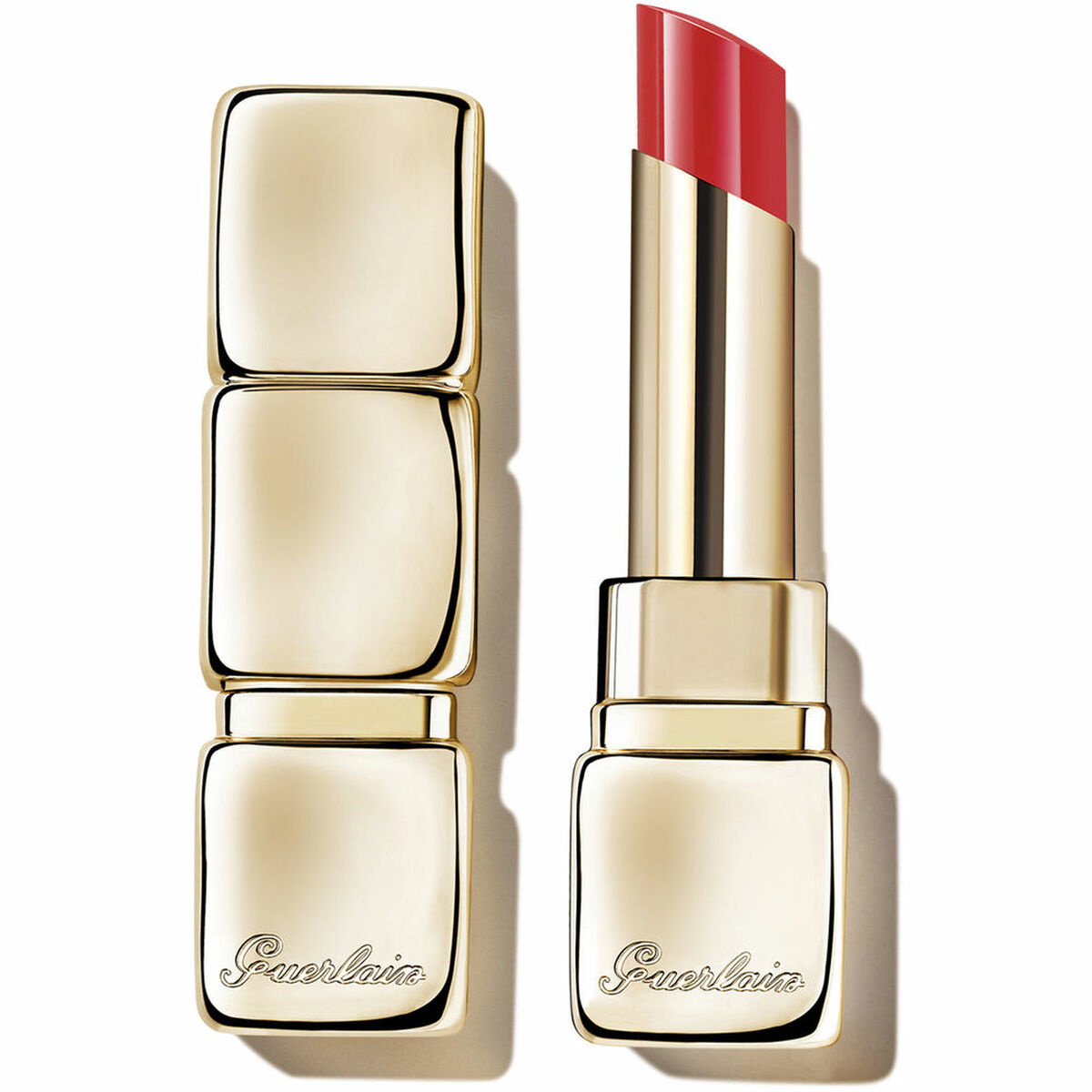 Lipstick Guerlain Kisskiss Shine Bloom nº 609 makeup packaging