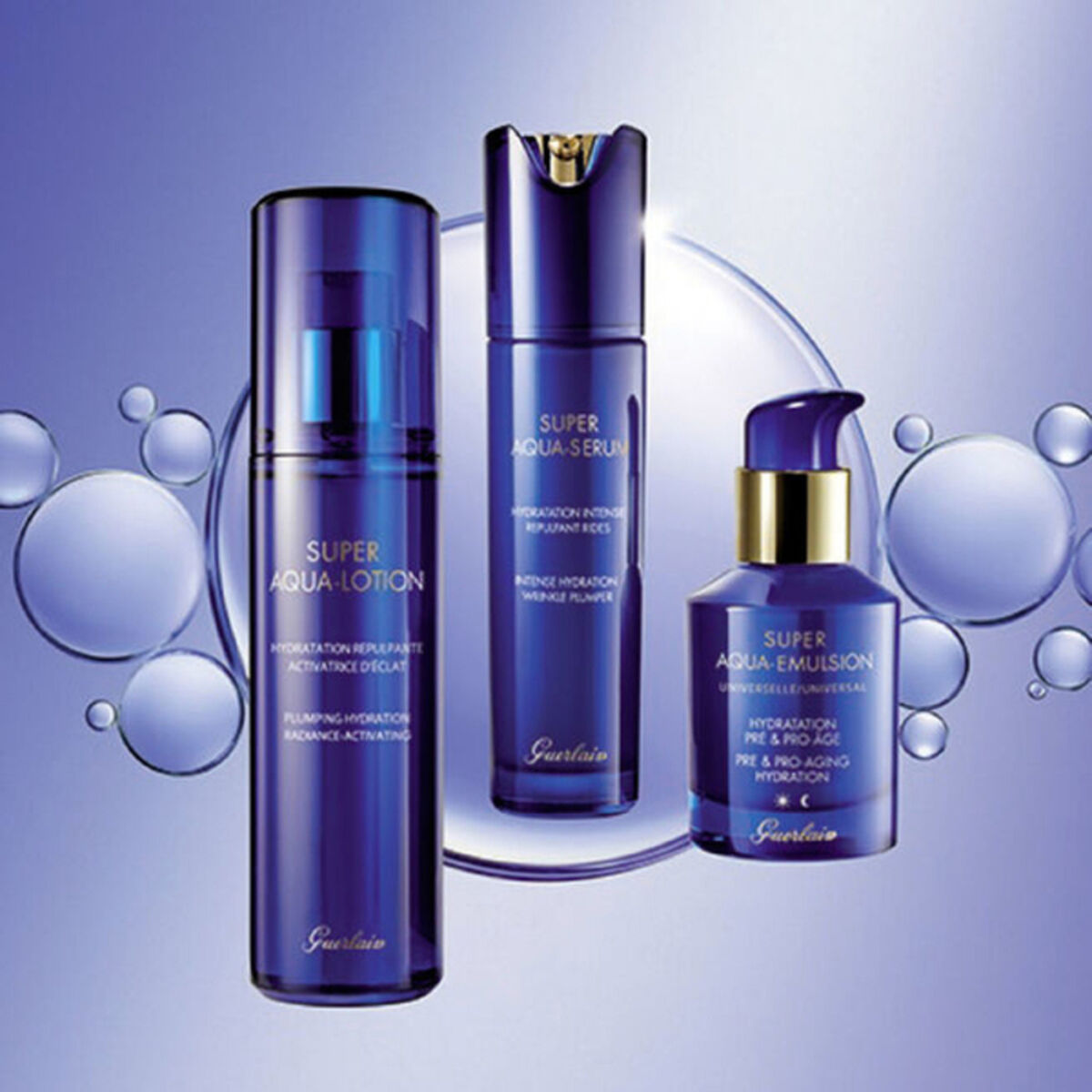 Facial Cream Guerlain Super Aqua Emulsión 50 ml for Women skincare packaging