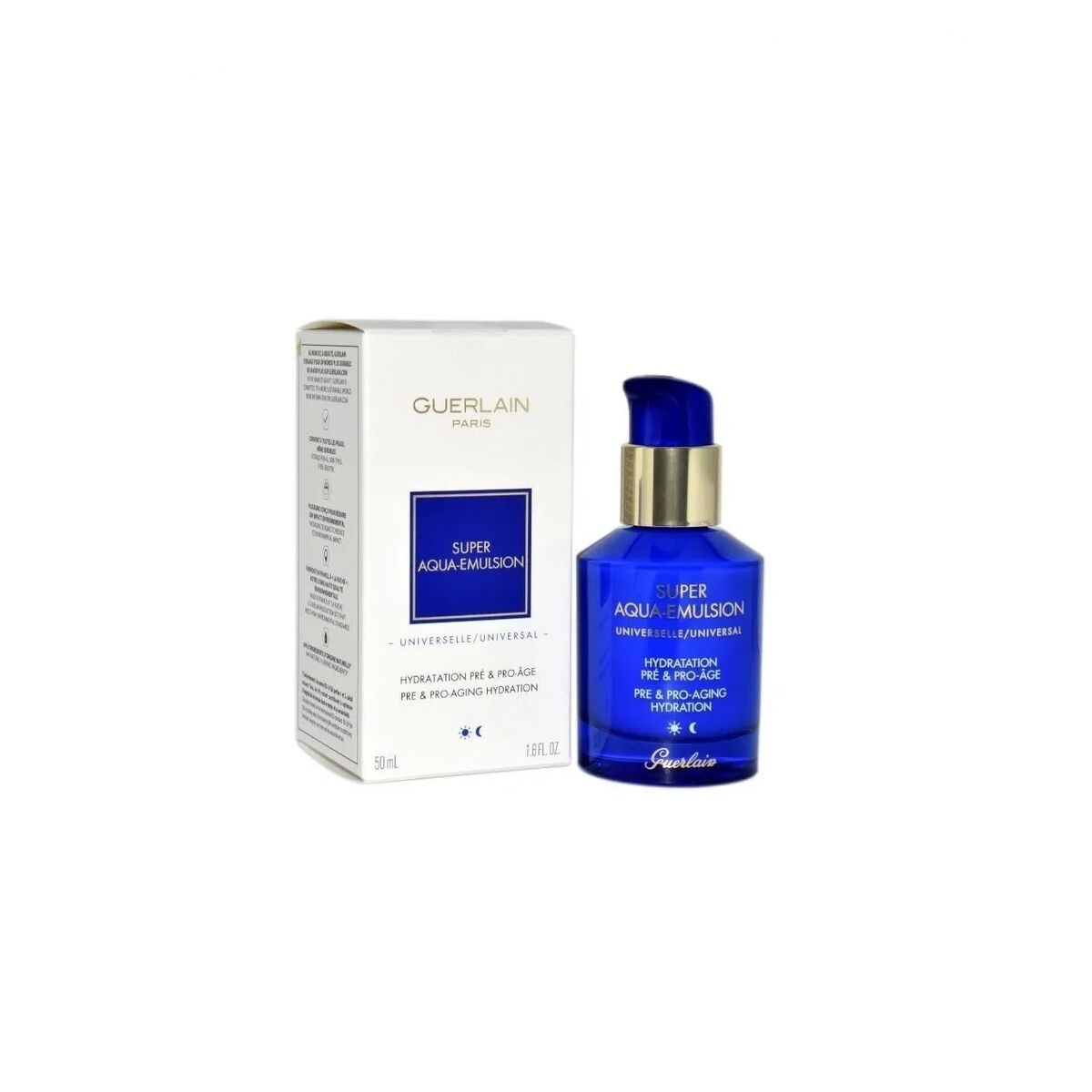 Facial Cream Guerlain Super Aqua Emulsión 50 ml for Women skincare packaging