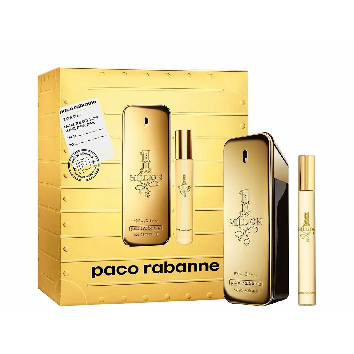 Men's Perfume Set Paco Rabanne EDT for Men bottle