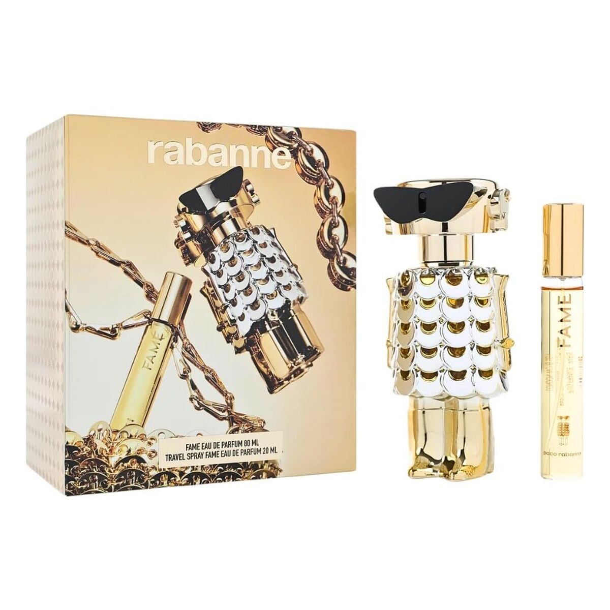 Women's Perfume Set Paco Rabanne FAME 2 Pieces for Women product packaging