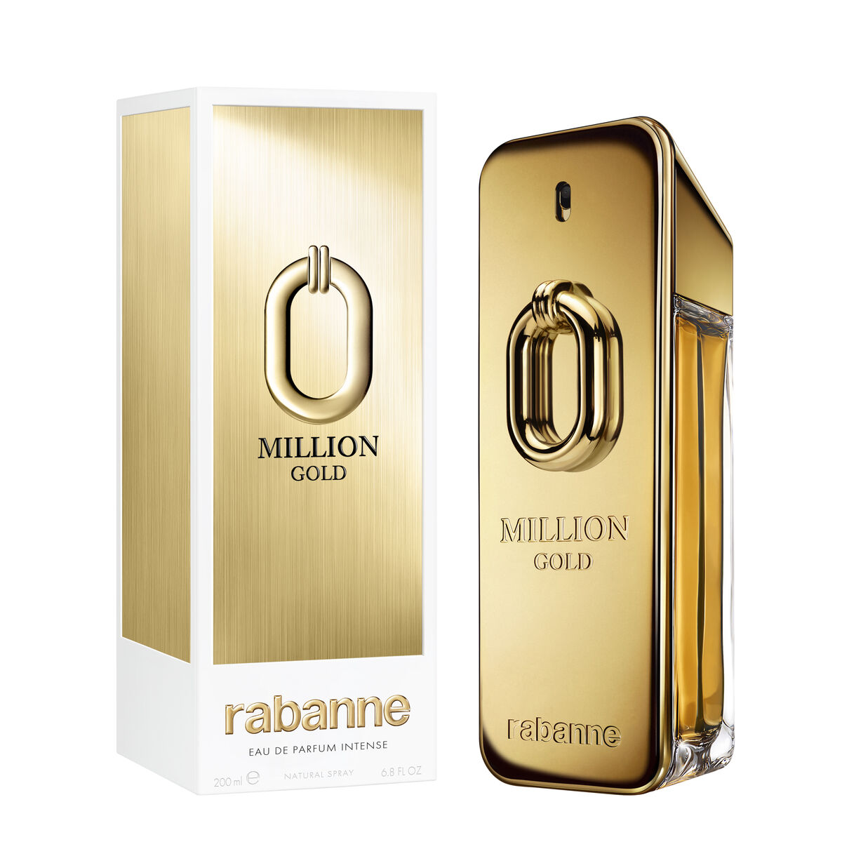 Men's Perfume Paco Rabanne MILLION GOLD 200 ml product packaging