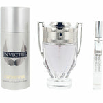 Men's Perfume Set Paco Rabanne INVICTUS 3 Pieces for Men product packaging