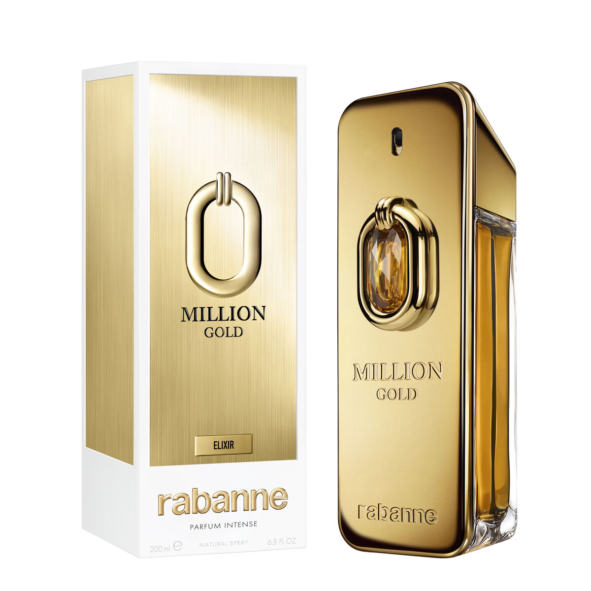 Men's Perfume Paco Rabanne MILLION GOLD 200 ml for Men product packaging