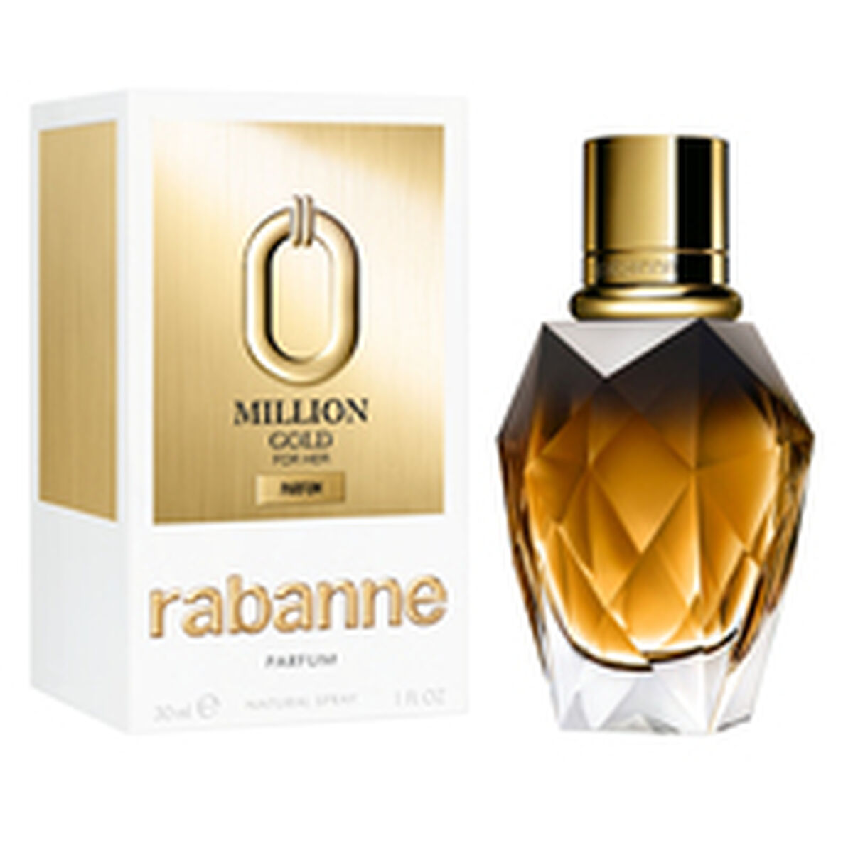 Women's Perfume Paco Rabanne MILLION GOLD 30 ml for Women product packaging