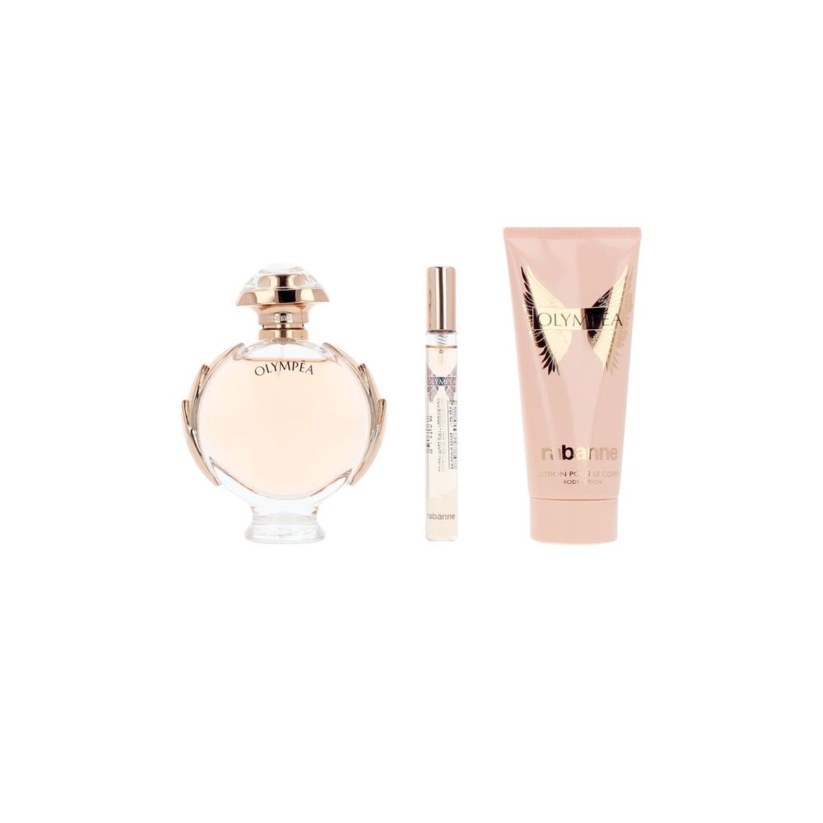 Women's Perfume Set Paco Rabanne OLYMPÉA 3 Pieces for Women product packaging