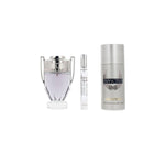 Men's Perfume Set Paco Rabanne INVICTUS 3 Pieces for Men product packaging