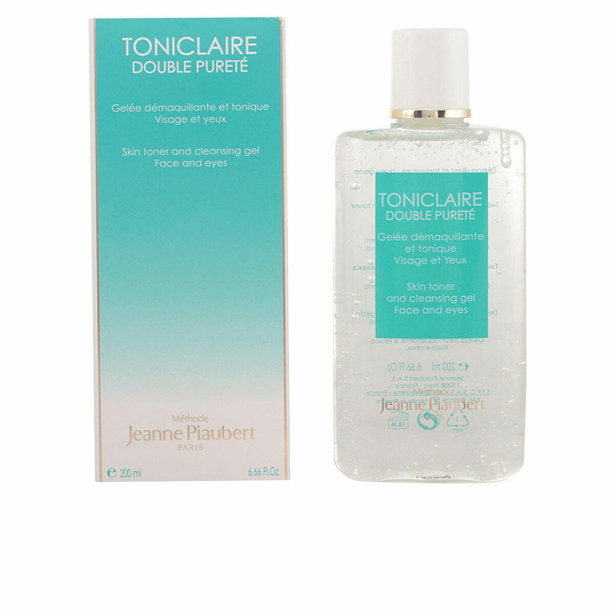 Facial Make Up Remover Gel Jeanne Piaubert Toniclaire 200 ml skincare packaging